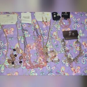 Mixed Lot Of About 35 Assorted New Costume Jewelry